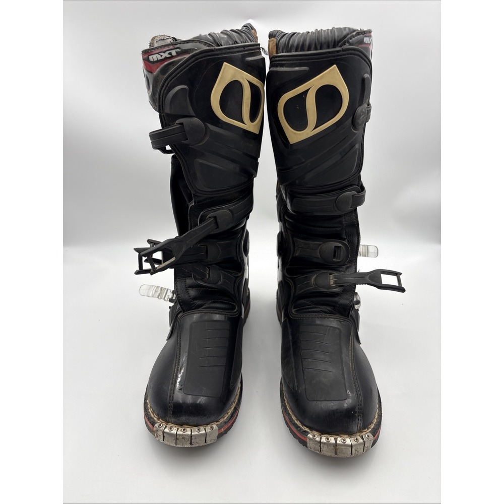 MSR MX Motocross Dirt Bike Boots Mens Size 10 Black Off-Road ATV Riding Boots